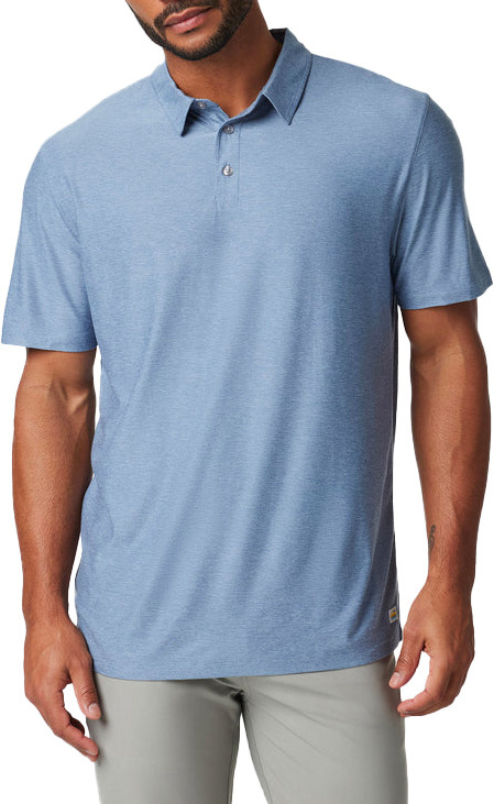Polo technique et confortable - Strato Tech Polo M Chambray Heather en Coton - Taille L - Bleu
