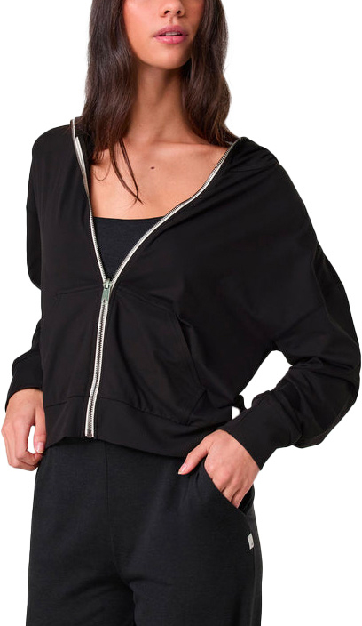 Sweat zippé ultra doux - Halo Modern Full Zip Hoodie W True Black - Taille S - Noir