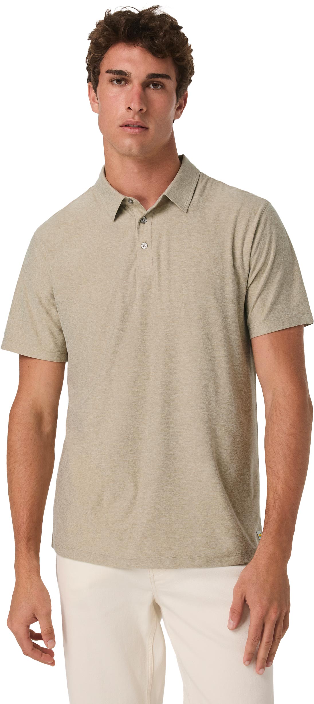 Polo de randonnée stretch et léger - Strato Tech Polo M Truffle Heather - Taille M - Beige