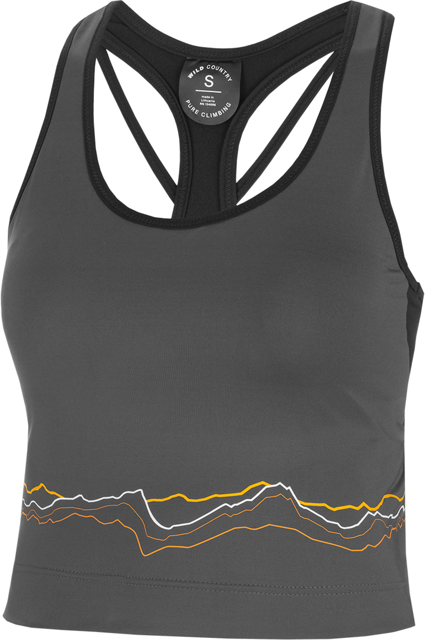 Wild Country - Tanktop - Session Aop W Bra Onyx für Damen - Größe L - Grau