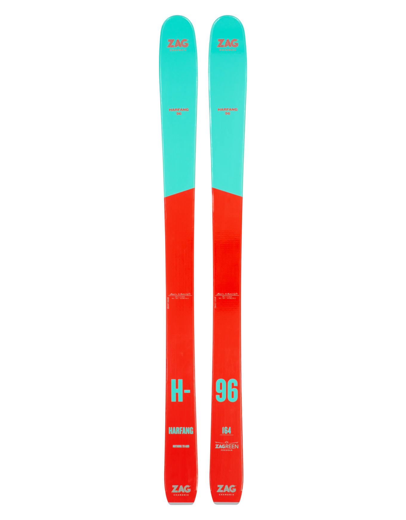 Skis freeride - Harfang 96 Lady 2026 en Bois - Taille 170 cm - Rouge