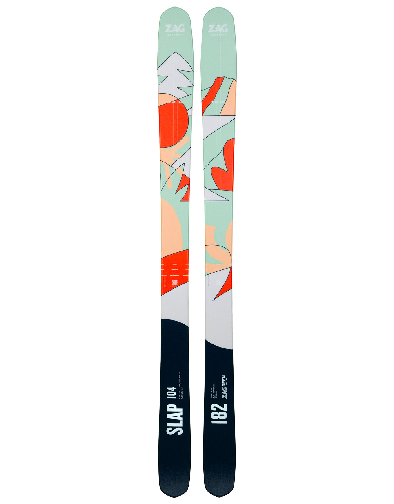 Skis freeride - Slap 104 2026 - Taille 188 cm - Bleu