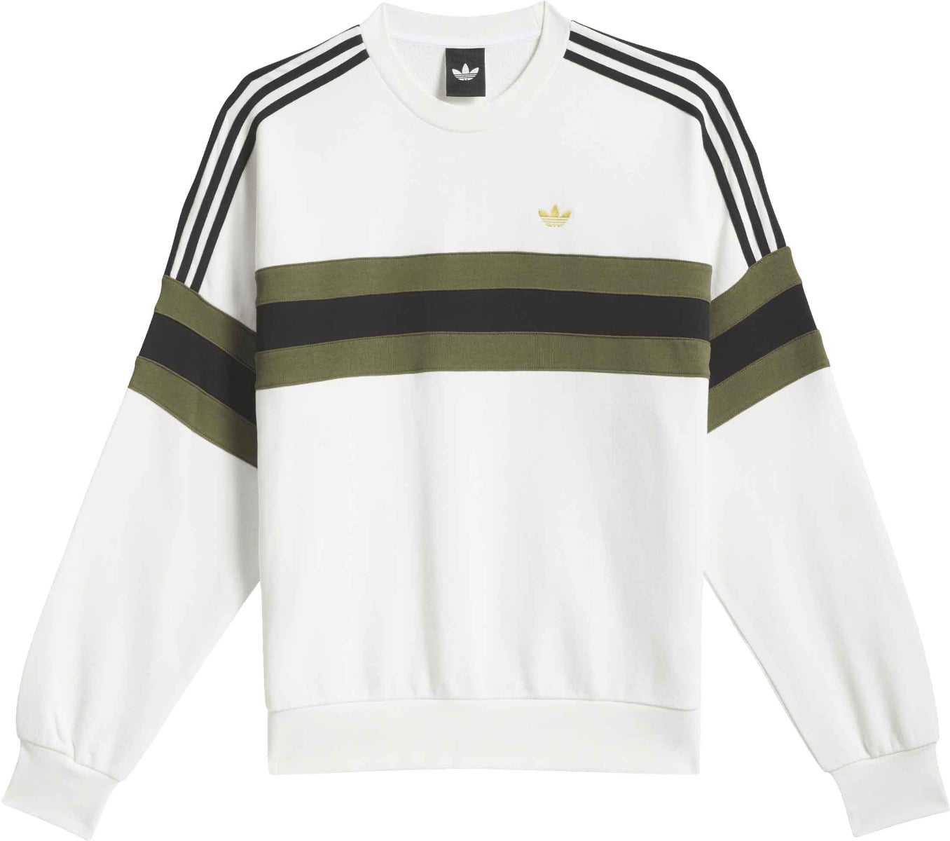 Sweat en coton - SK OG Crew Core White/Olive Strata/Black en Coton - Taille L - Bleu