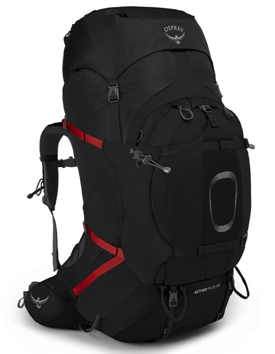 Sac à dos de trekking - Aether Plus 100 Black - Taille S/M - Noir