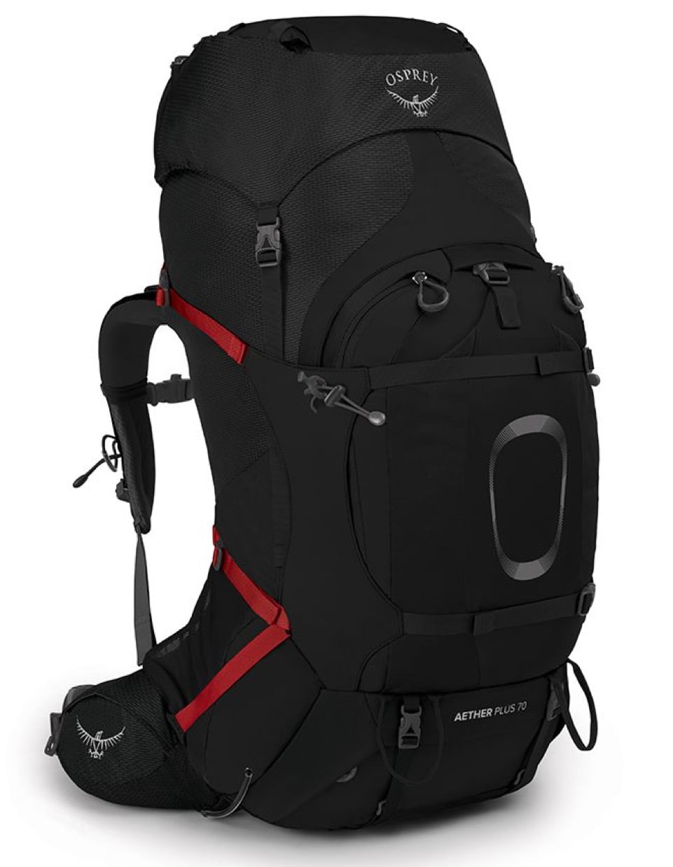Sac à dos de trekking - Aether Plus 70 Black - Taille L/XL - Noir