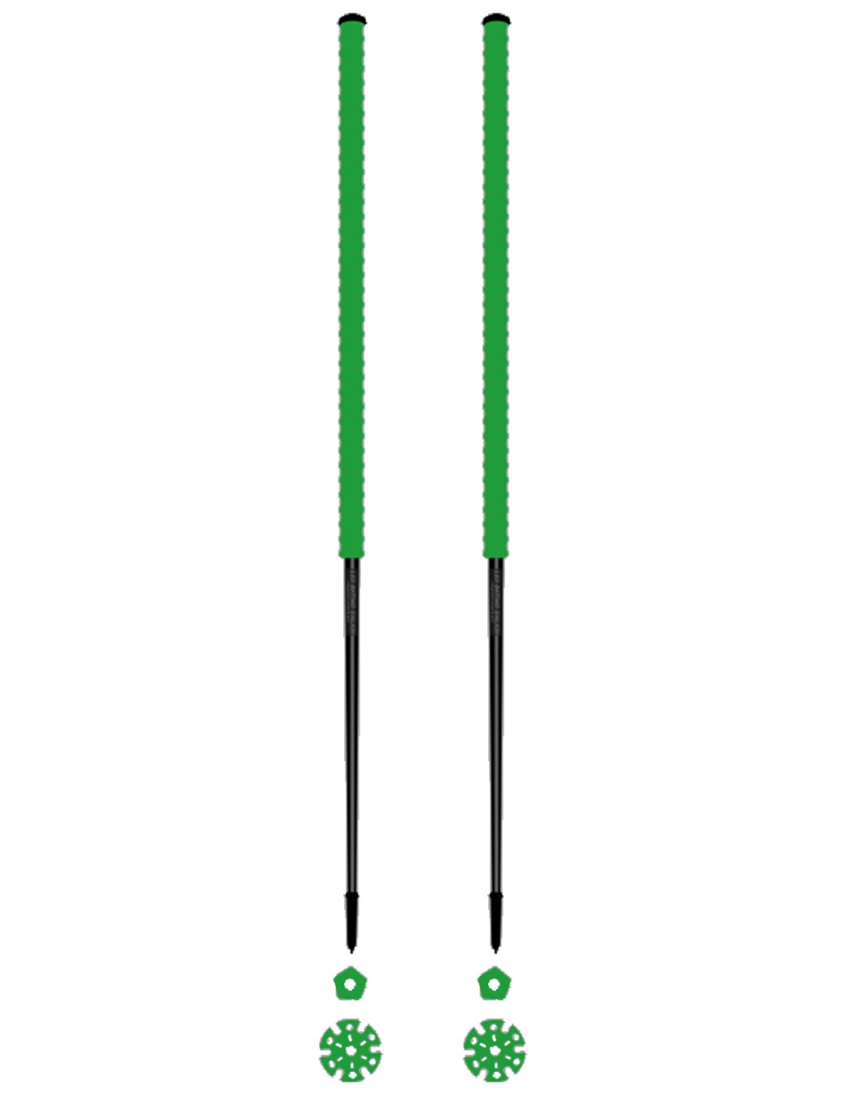 Bâtons de ski de randonnée - Pomme - Taille 115 cm - Vert