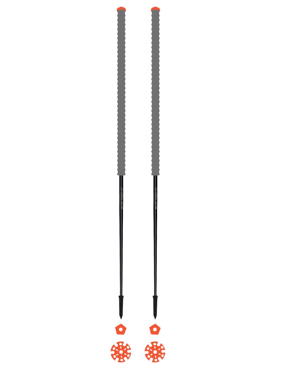 Bâtons de ski de randonnée - Eléphant - Taille 135 cm - Gris