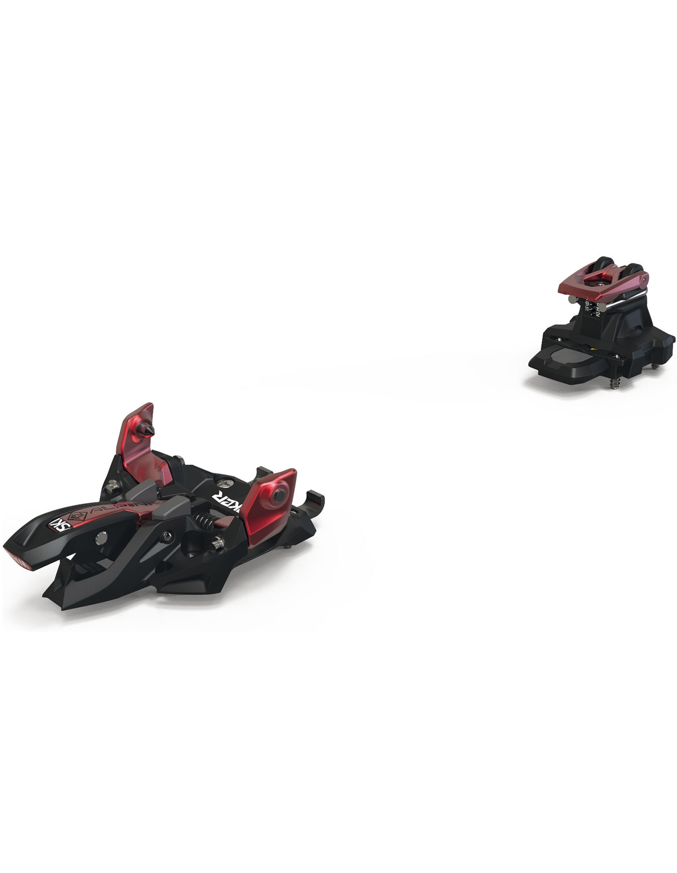 Tourenski-Bindung Alpinist 12 Black/Red
