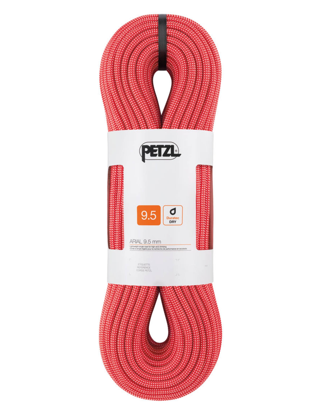 Corde d'escalade à simple - Arial 9.5 mm Rouge - Taille 80 m