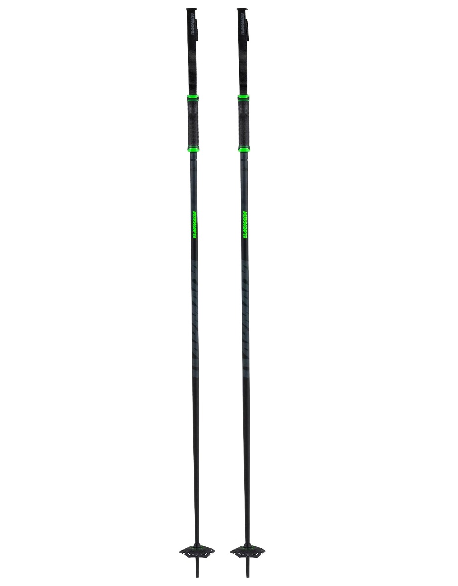 Bâtons de ski Legion Black/ Lime aus Aluminium Größe 110 cm schwarz