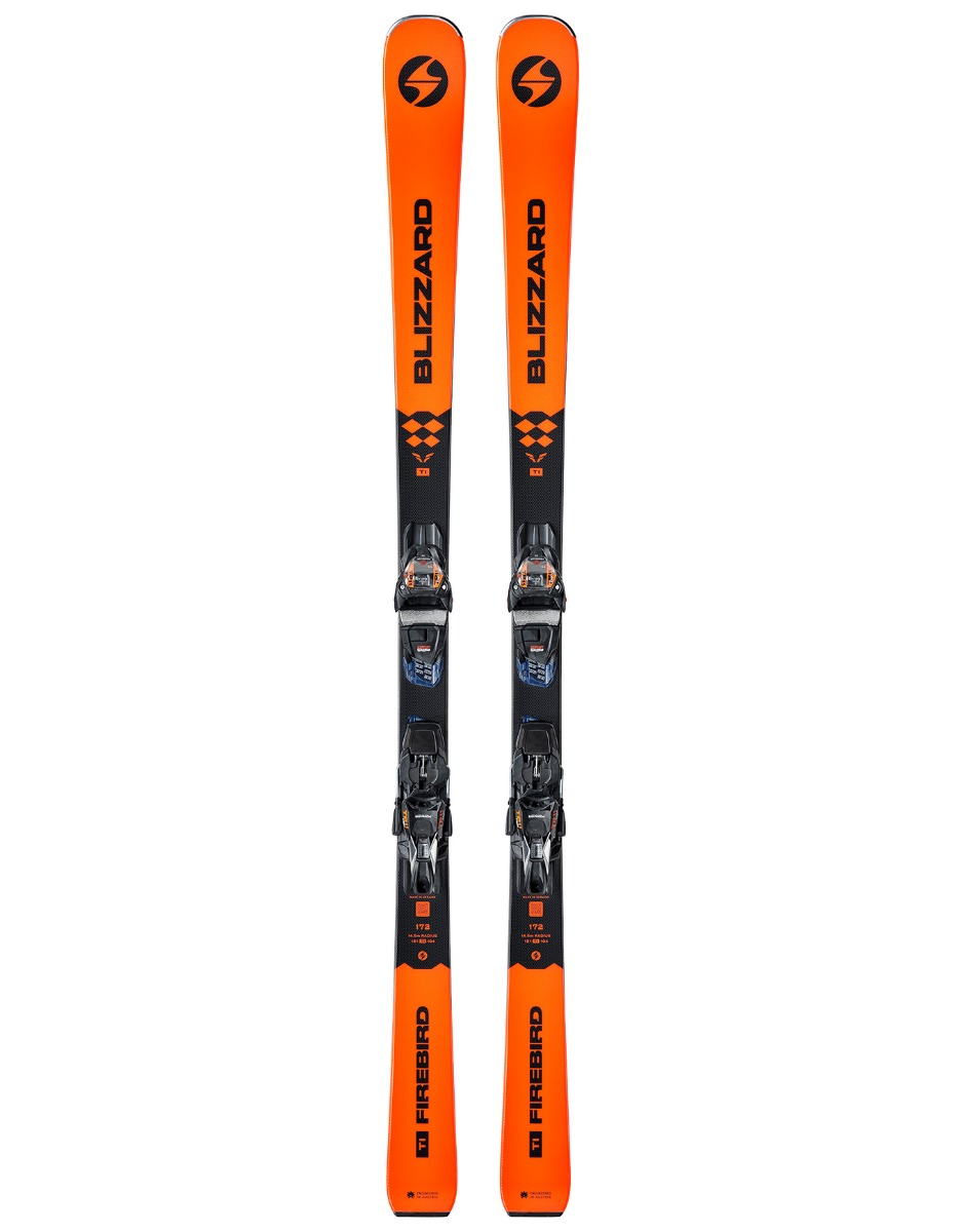 Ski Set inkl. Bdg. Pistenski Firebird TI + TP 11 Light Demo 2026 für Herren aus Wolle Größe 166 cm Orange