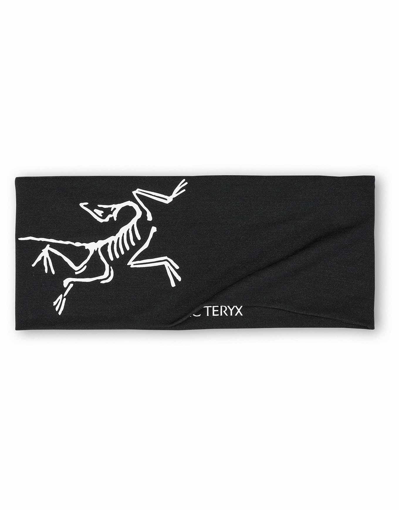 Arc'teryx Satoro Merino Headband Black/Arctic Silk Hats : Snowleader