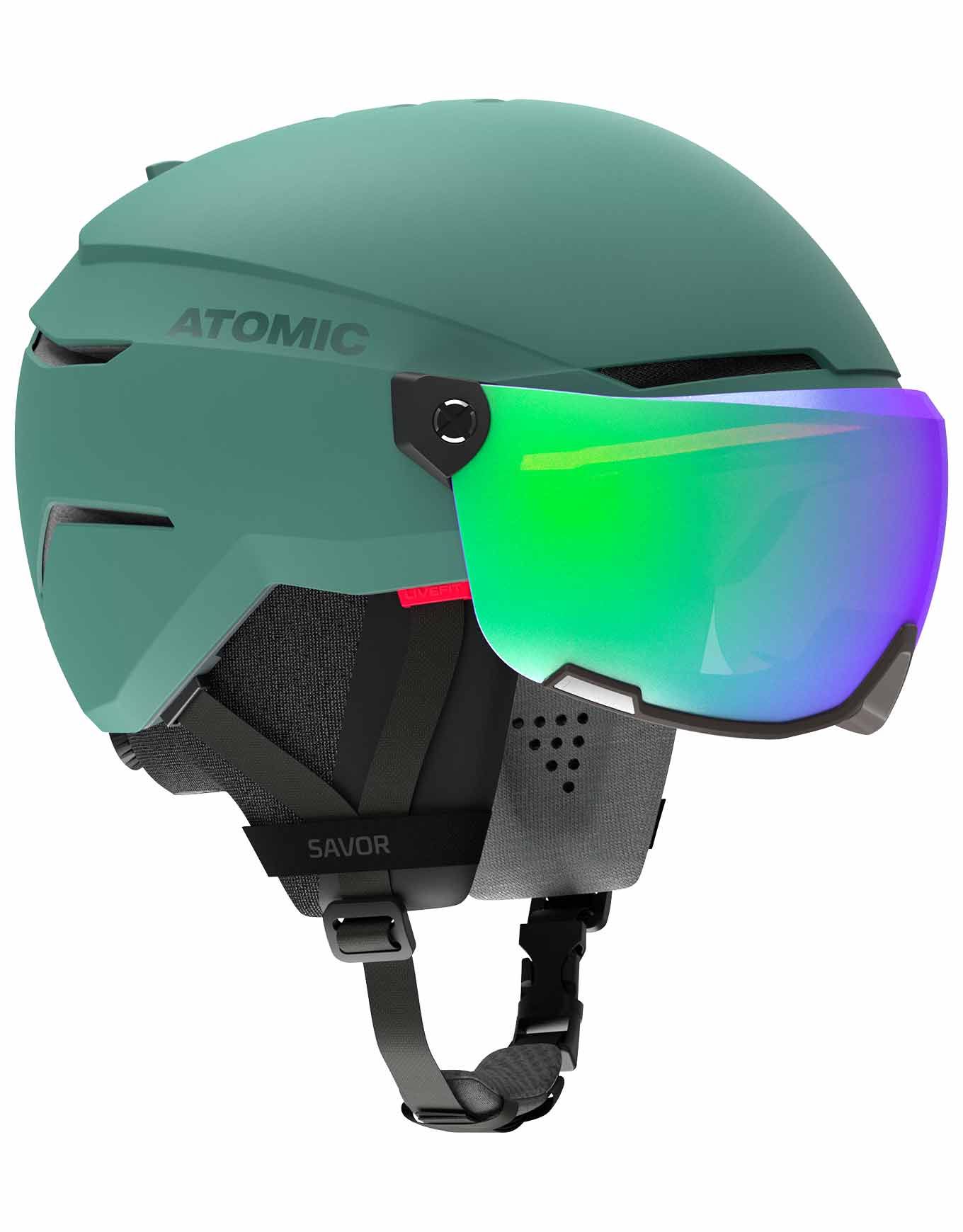 Casque Ski Atomic Savor Visor Stéréo - Visière Intégrée - Protection Supérieure - Ajustement 360° - 55/59cm