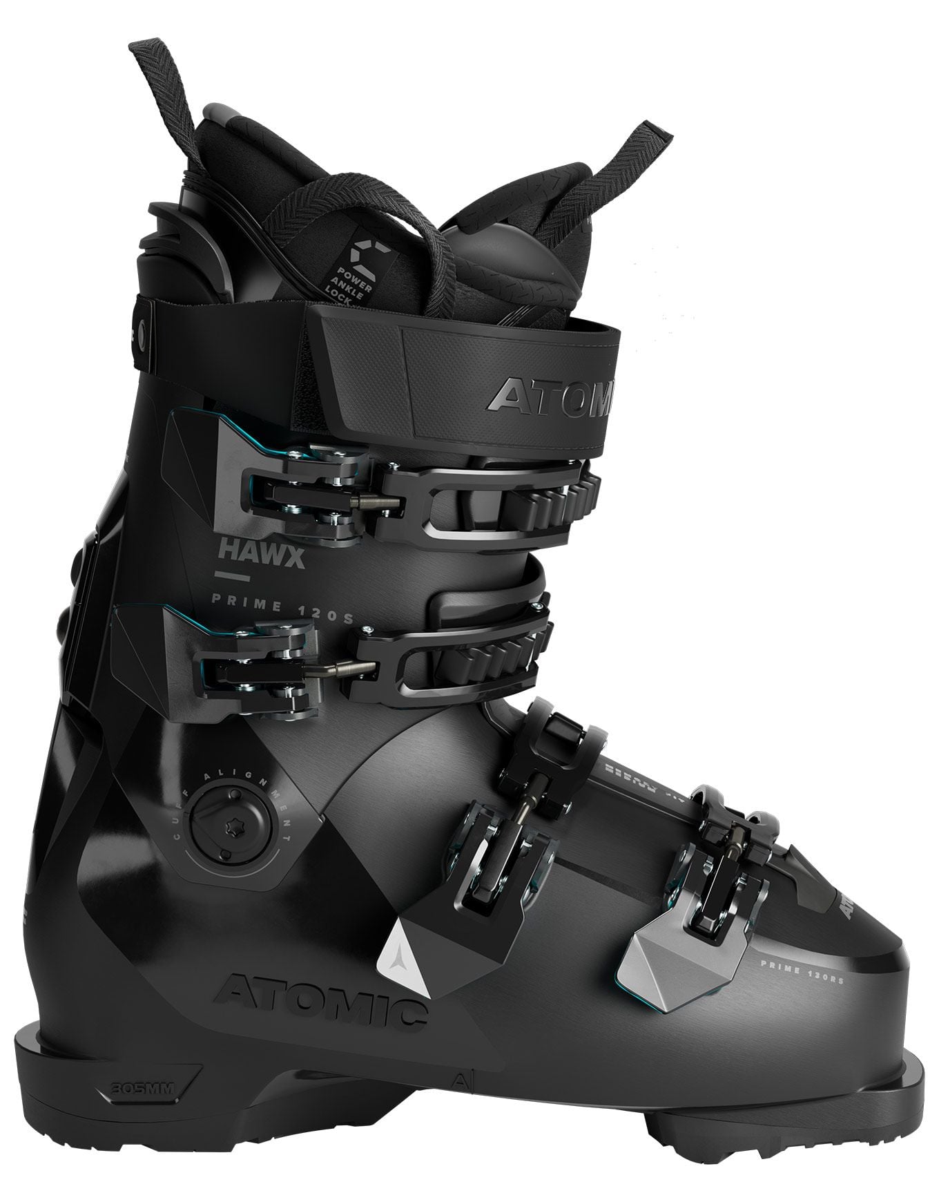 Atomic Hawx Prime 120 S Black/Teal Men's ski boots : Snowleader