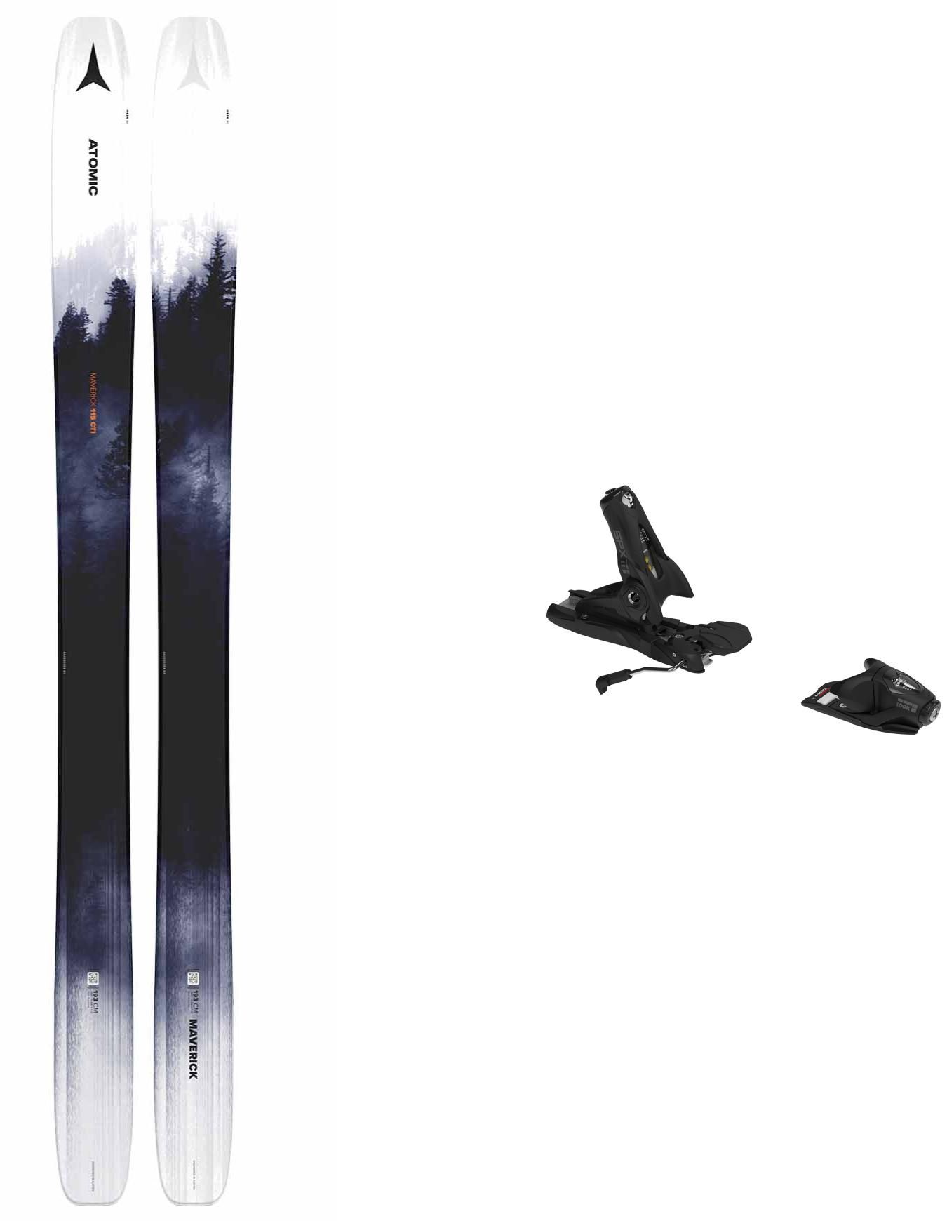 Atomic Paketen Maverick 115 CTI White/Black Skidpaket män : Snowleader