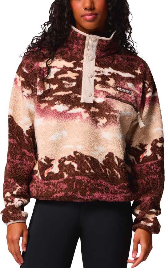 Columbia Helvetia II Printed Cropped Half Snap Tobacco Sisters
