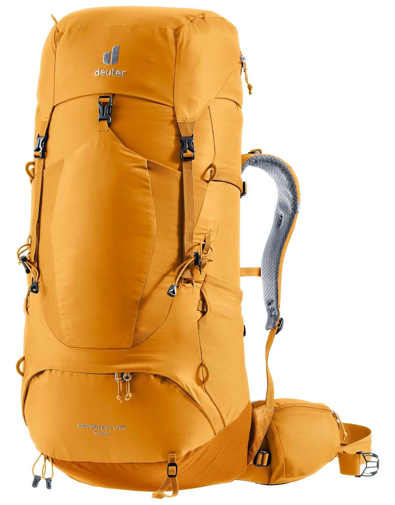 deuter aircontact lite 50 10 hiking backpack Core 50+10L helping to reduce fatigue Deuter Aircontact Lite 50+10 Amber