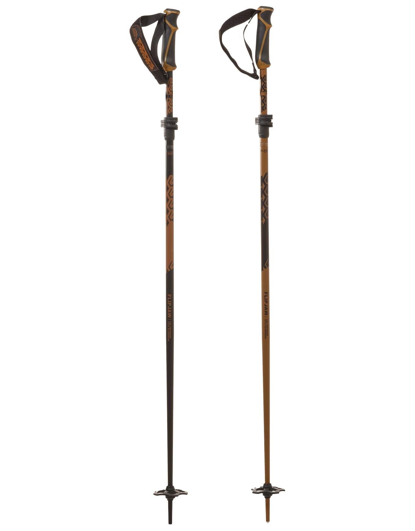 K2 Freeride Flipjaw 120 Black Brown Bastoncini da sci : Snowleader
