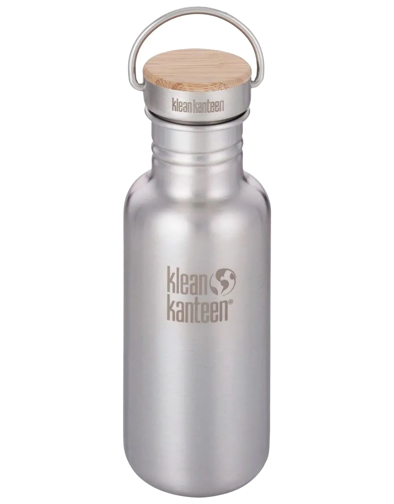 Klean Kanteen 18Oz Reflect (W/Bamboo Cap) - 532mL - Mirrored