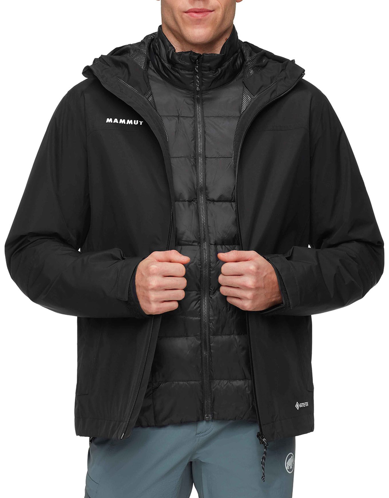 Veste Homme Imperméable Mammut Treeline HS Hooded - Gore-Tex 2 Couches, Respirante - Pour Randonnée - 1