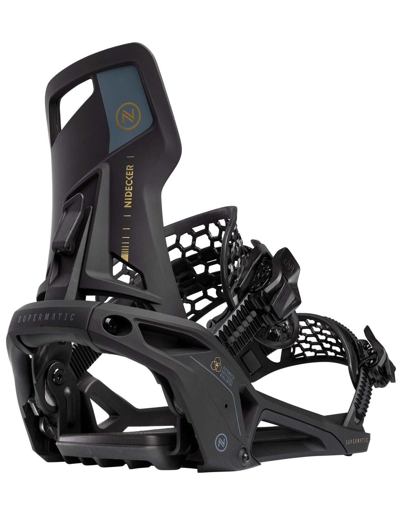 Nidecker Supermatic OG Black Fixations snowboard rapide : Snowleader