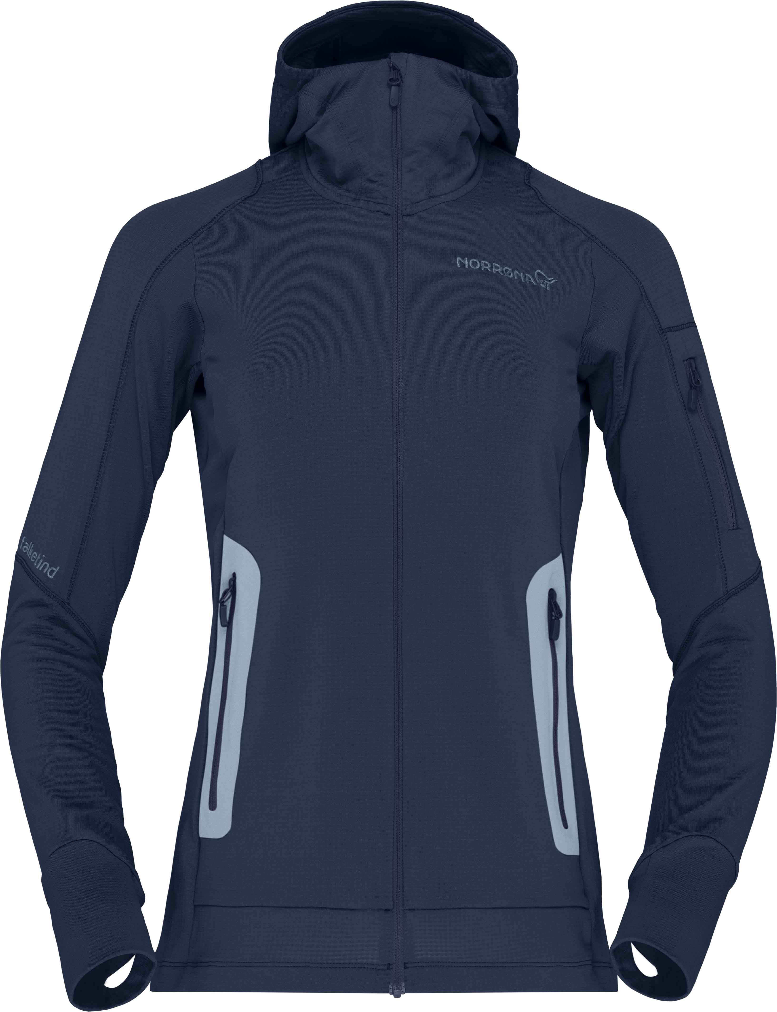 Norrona Falketind Power Grid Hood W'S Indigo Night Women's Norrona Falketind Power Grid Hood W'S Indigo Night Women's