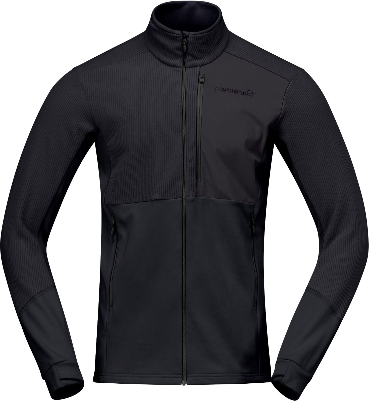 Norrona Lofoten Warm2 Jacket M Caviar Black Fleeces : Snowleader