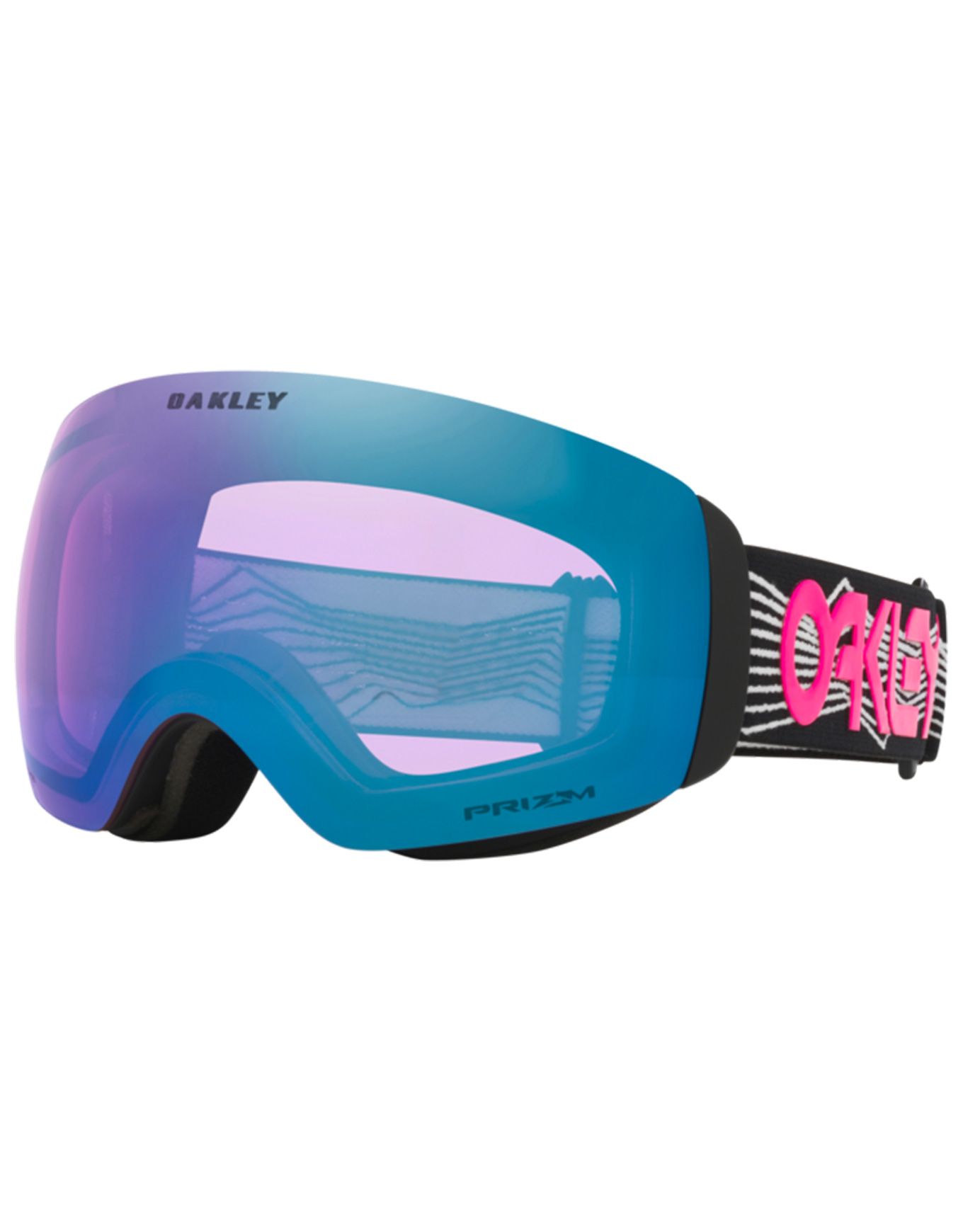 Oakley Flight Deck M Black Wired Prizm Iced Ski goggles : Snowleader
