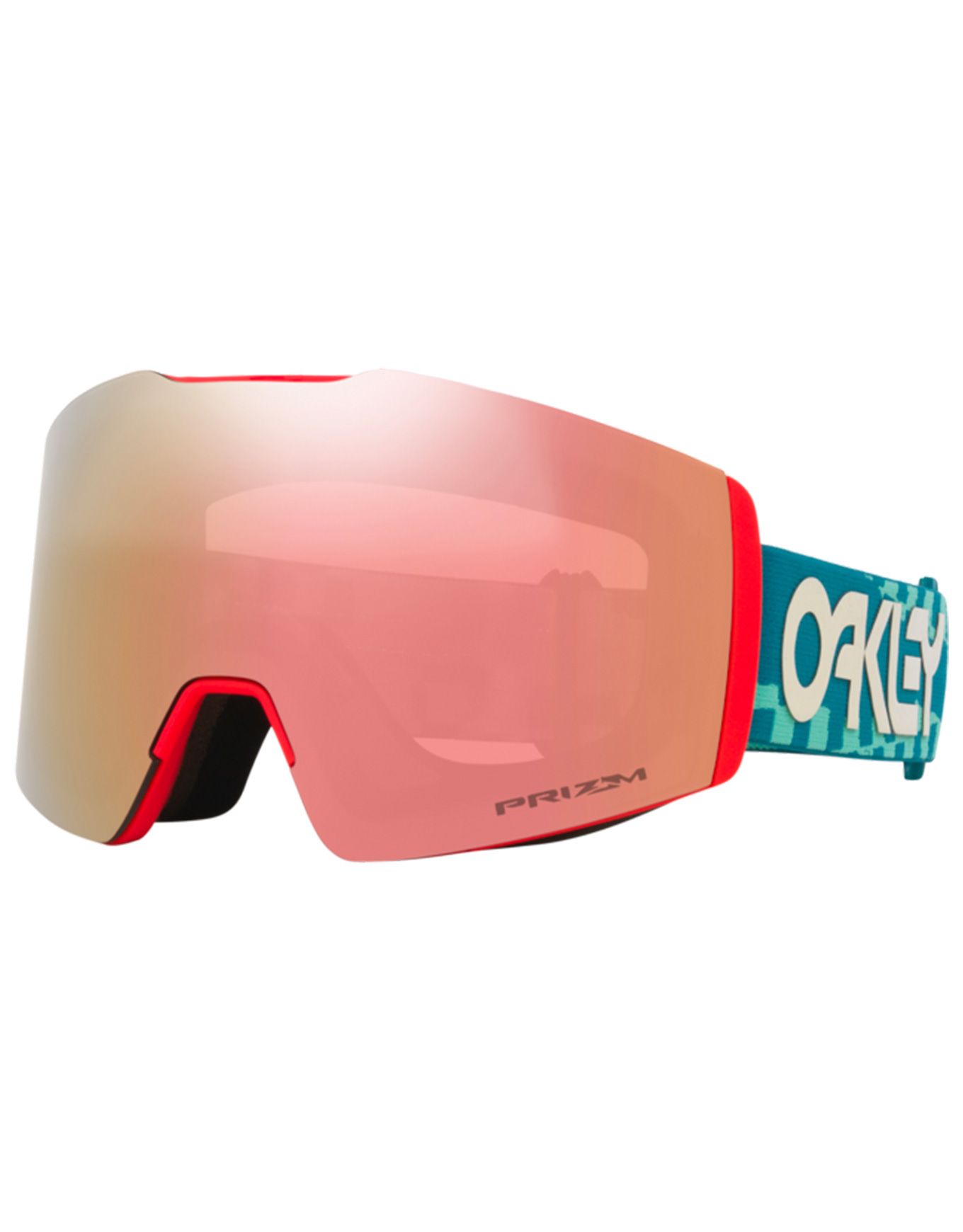 Oakley Fall Line M Pacific Chex Prizm Rose Gold Máscaras de esquí