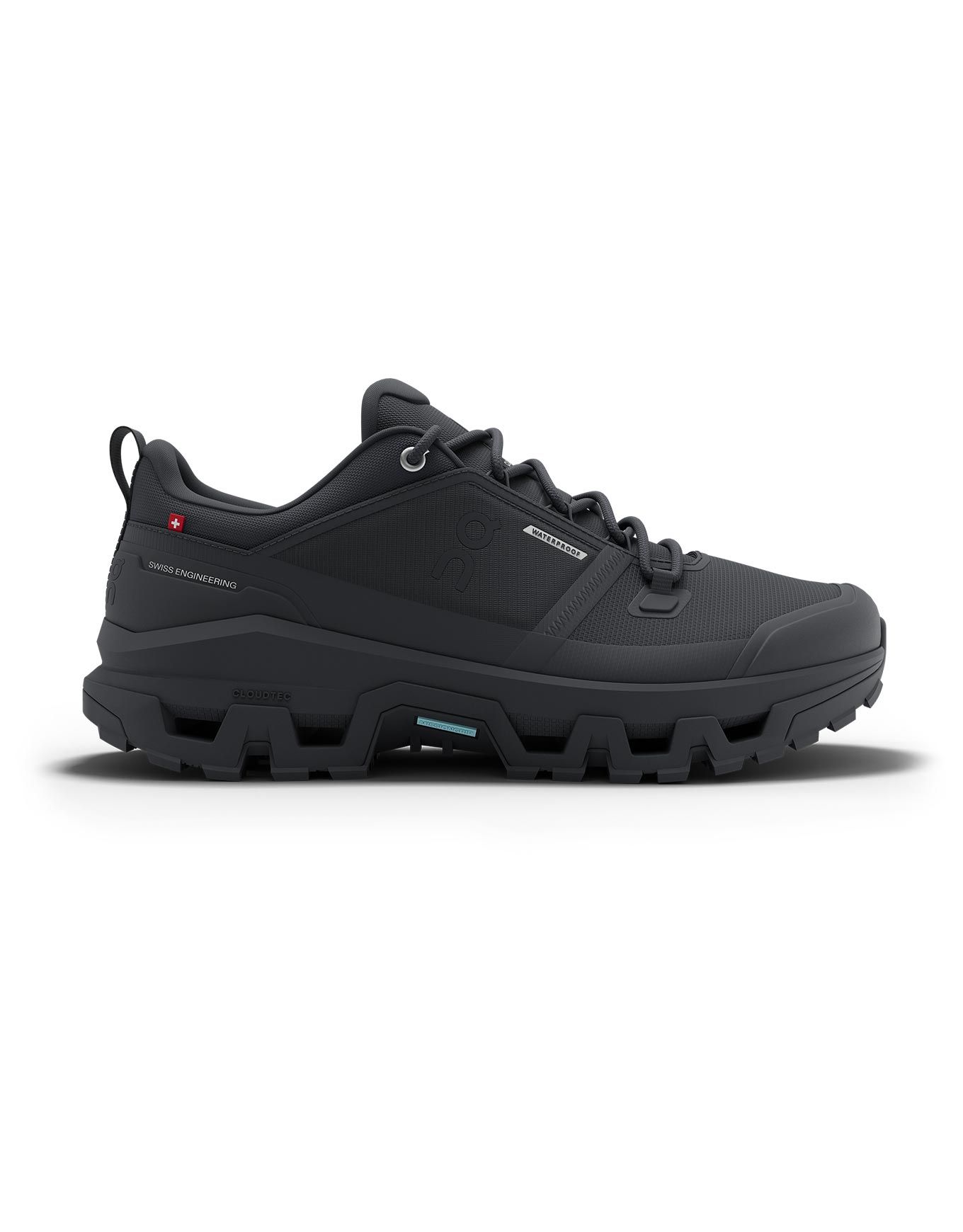 On Cloudrock Low WP 1 M Black/Black Day-Hiking Boots : Snowleader
