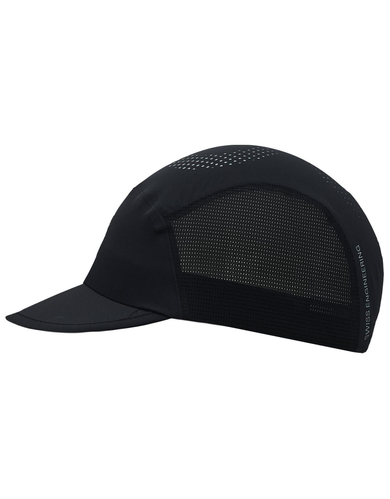 Snow Rider Cap On Ultra Cap Black Trail running caps & headbands : Snowleader