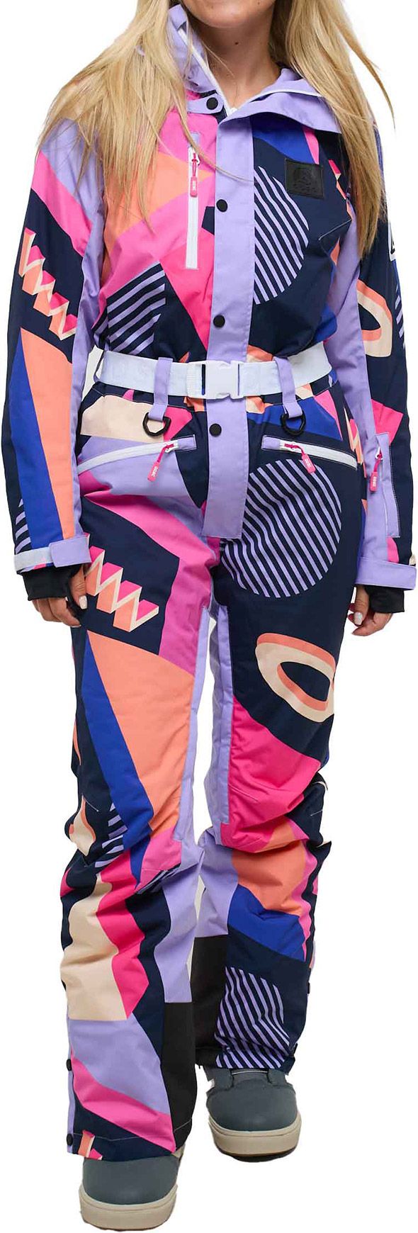 Oosc Combinaison De Ski Moche Oosc Combinaison Ski Retro Winter Snowboard Retro Ski Fashion Vintage 80s  Ski Suit Womens Retro Time Machine Abstract Skyr The