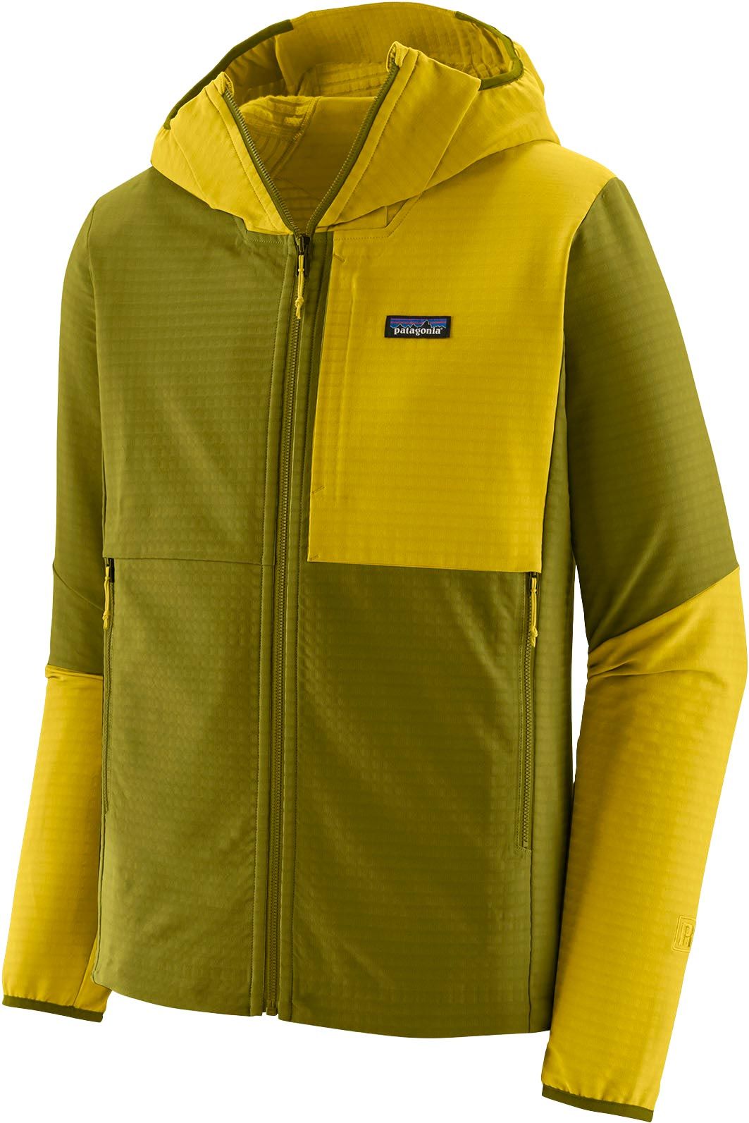 Patagonia M's R1 TechFace Hoody Graze Green Walking Jackets