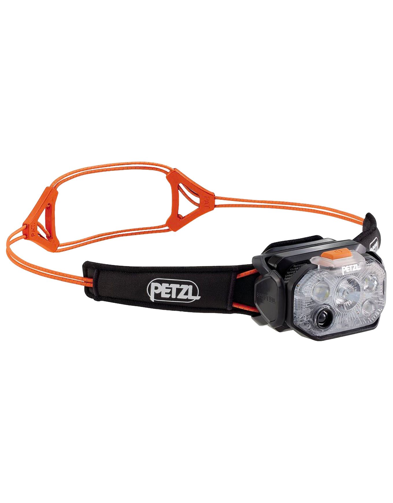 Petzl Swift RL Black/Orange Head torches : Snowleader