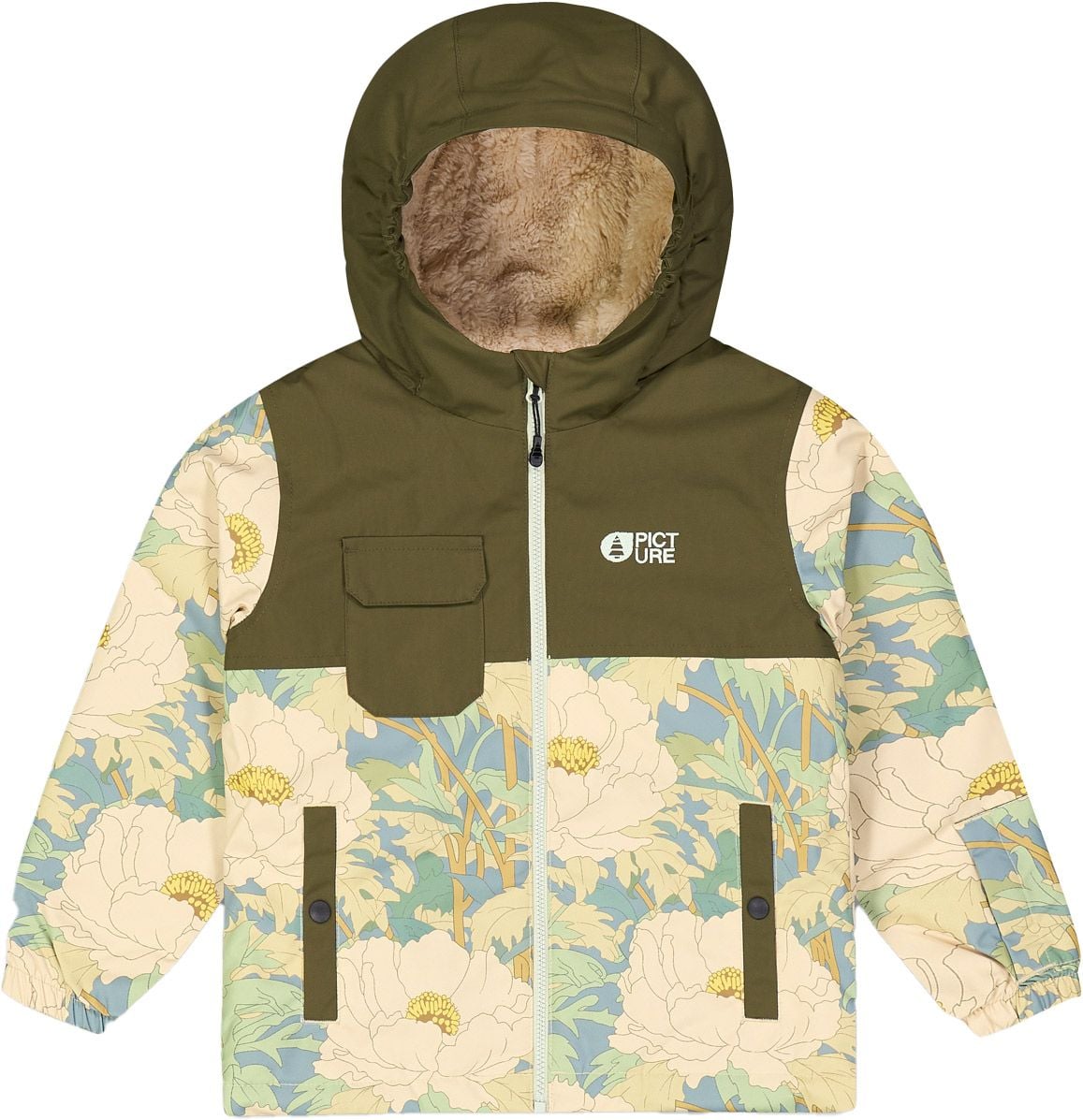 Picture Organic Clothing Snowy Printed Jkt Timeless Flower Printed