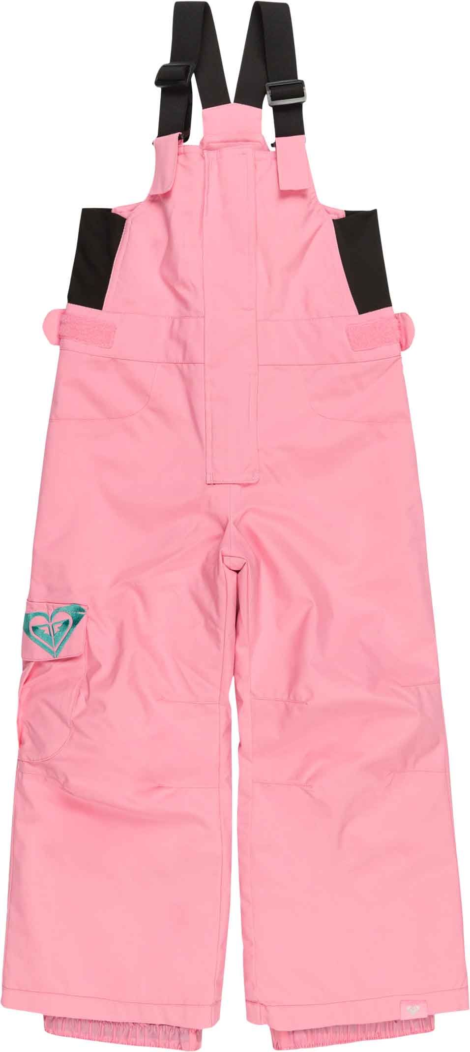 Roxy Pink Snow Bib Snow Bib Girl Roxy Nonstop Bib Girls' Kids Roxy