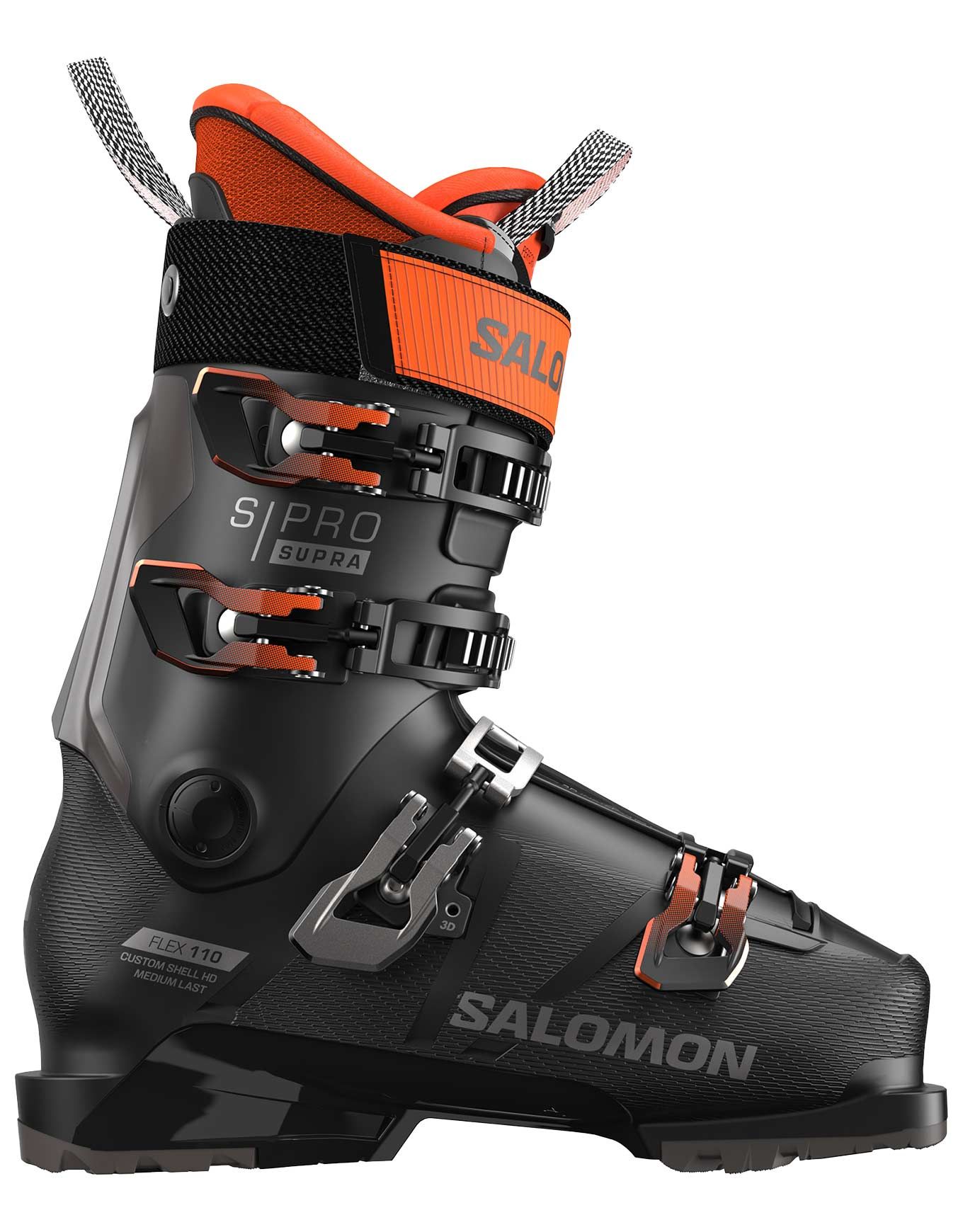 Salomon S/Pro Supra 110 Gw Black/Dark Grey Met/Orange Tiger Men's