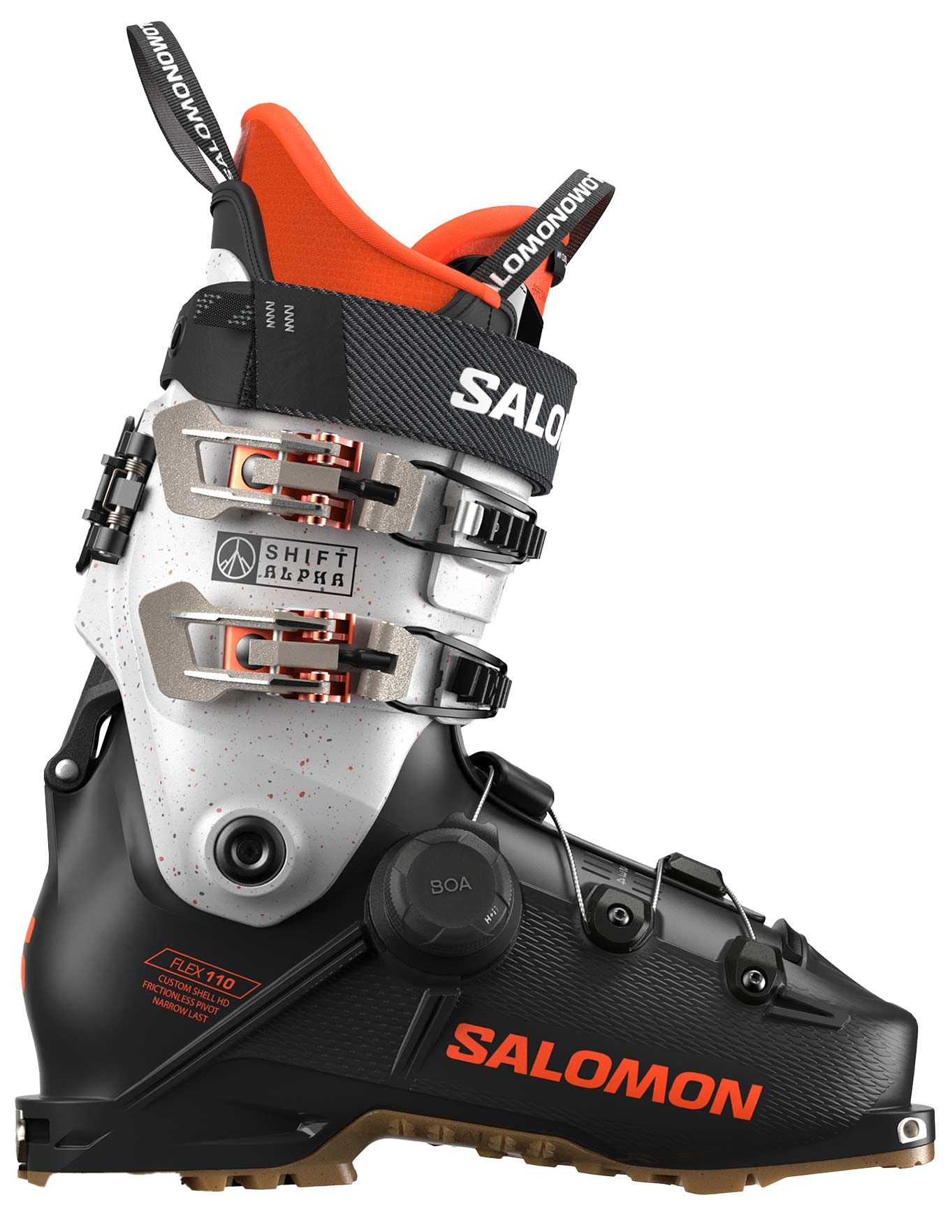 Salomon Shift Alpha Boa 110 Black/Orange Tiger/Orange Tiger Men's