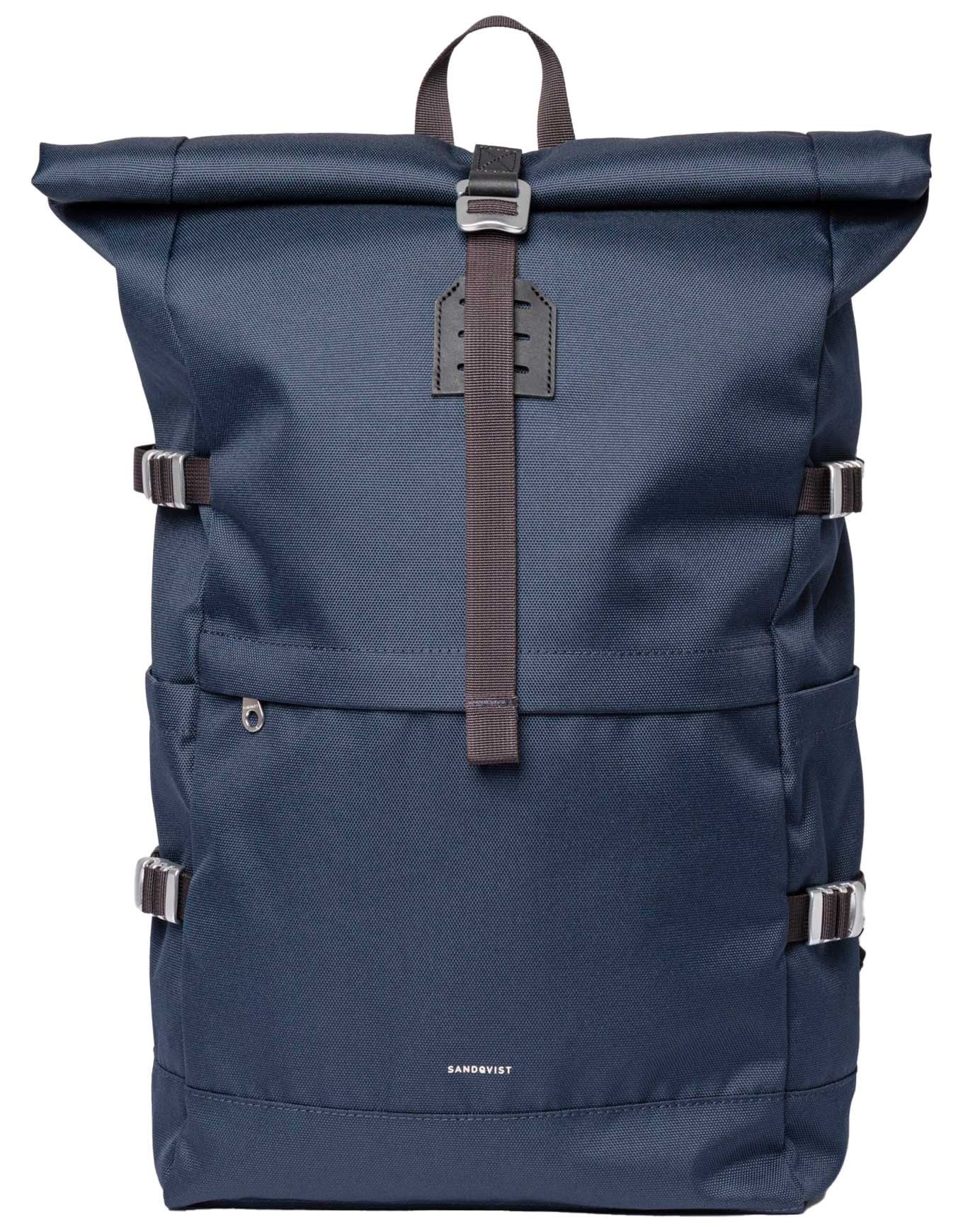 Sandqvist Icon Rolltop Backpack L Navy Backpacks : Snowleader