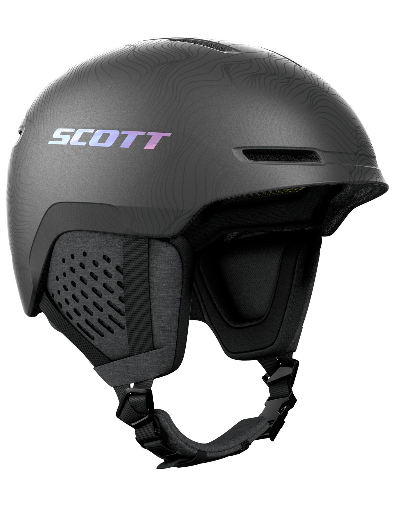 Scott Track Plus Granite Black/Holo Grey Men's ski helmets