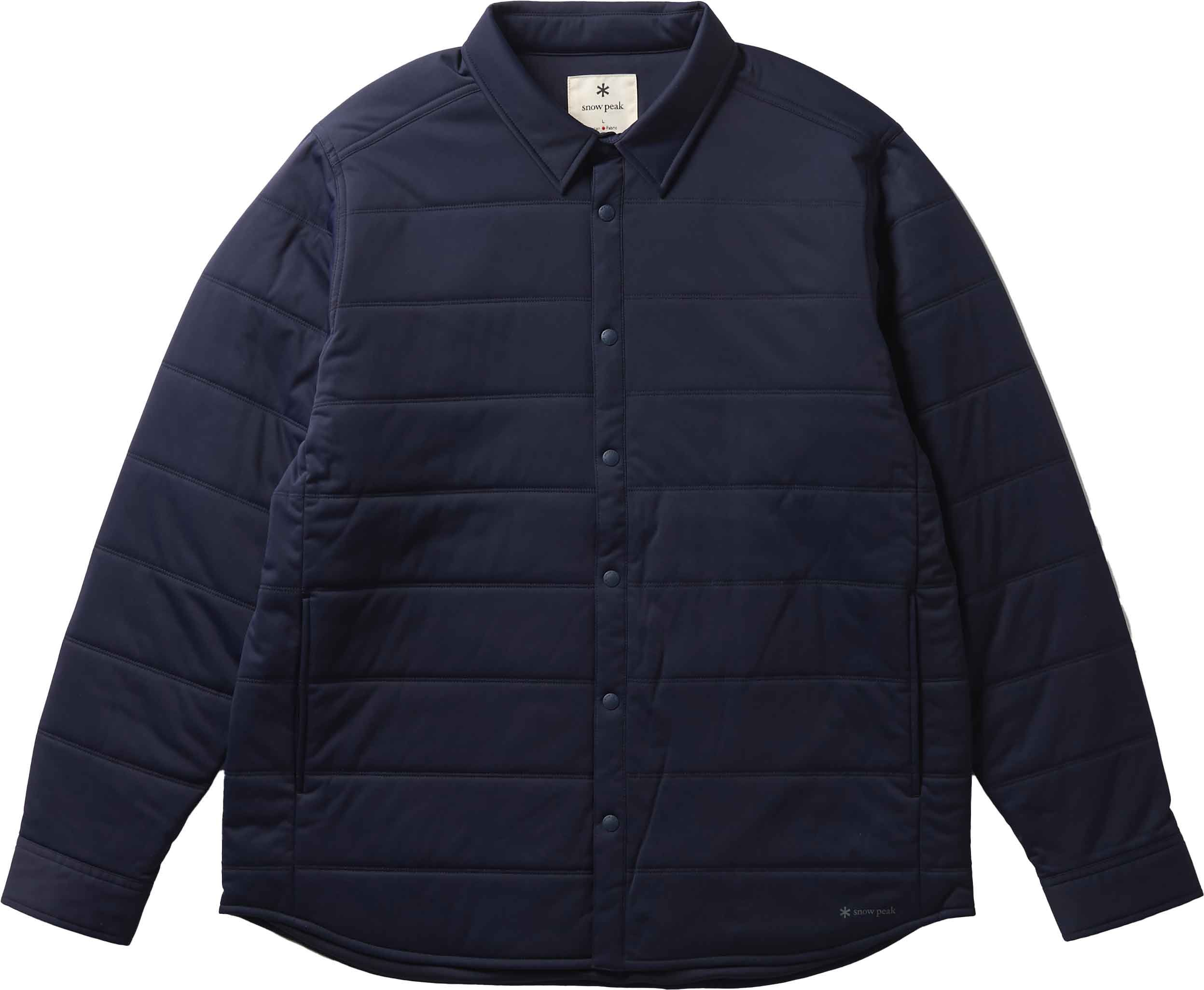 Snow Peak Flexible Insulated Shirt Navy Shirts : Snowleader