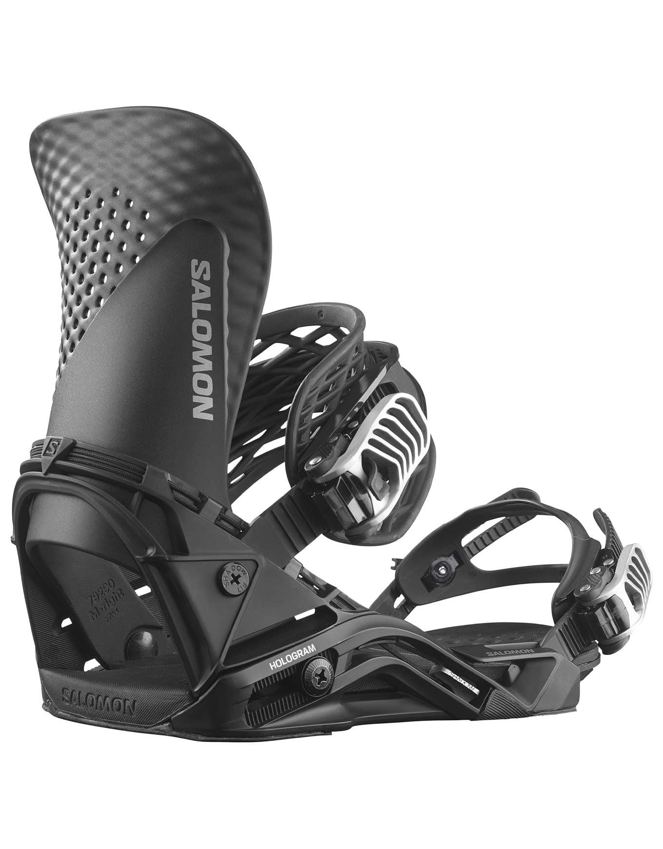 Salomon Snowboard Hologram Black Fixations snowboard : Snowleader
