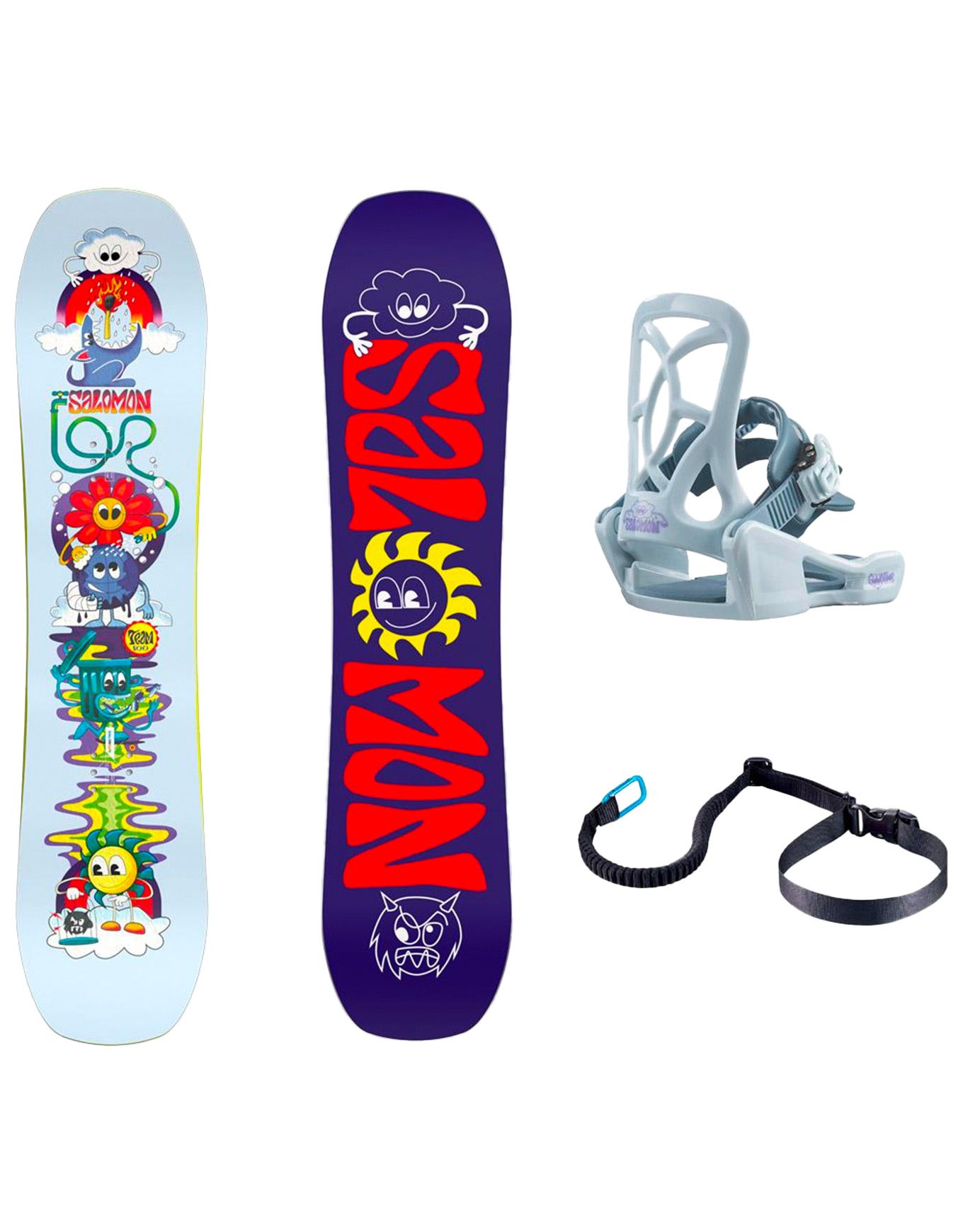 SALOMON TEAM キッズ用スノーボード Salomon Snowboard Team Package 2027 Kids' snowboard sets : Snowleader