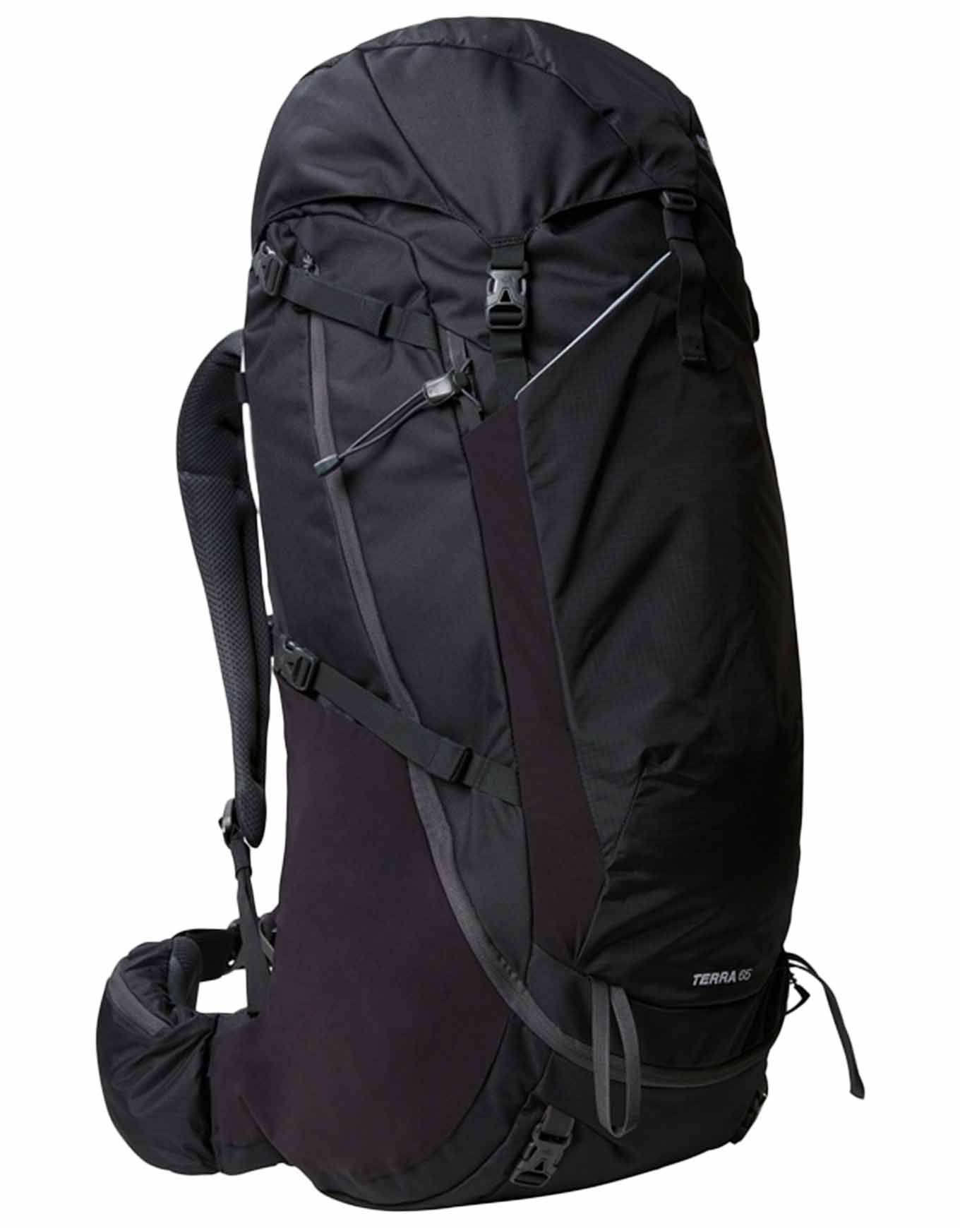 The North Face Terra 65 M Black/Asphalt Grey Trekking Backpacks : Snowleader