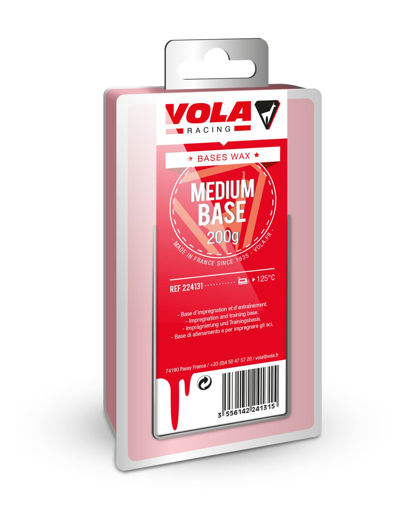 VOLA ワックスRACING BASES SOFT&MEDIUM Vola Racing Base Medium 200g Waxes : Snowleader
