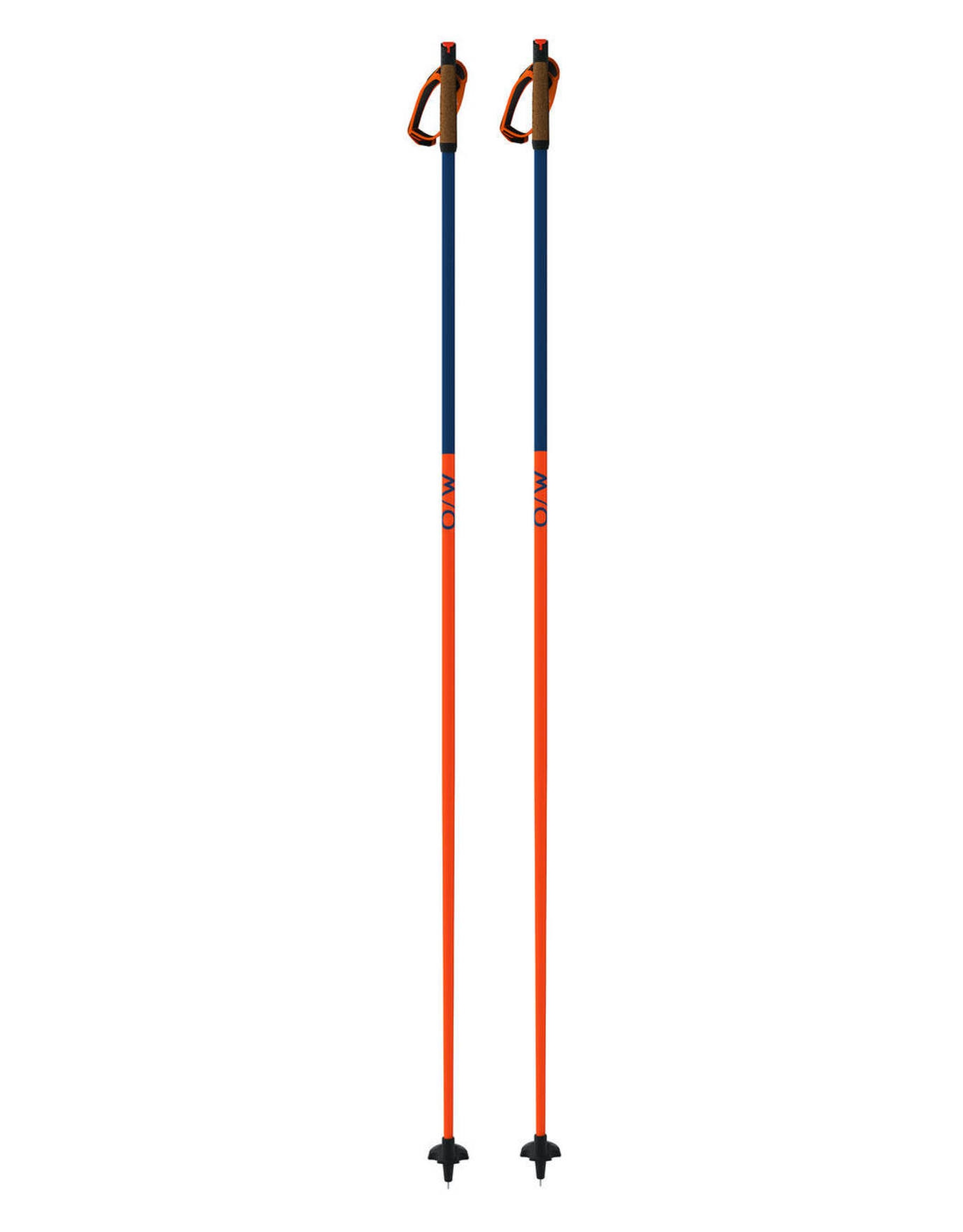 Bâtons de ski nordique - Diamond 1 Mag - Taille 140 cm - Orange
