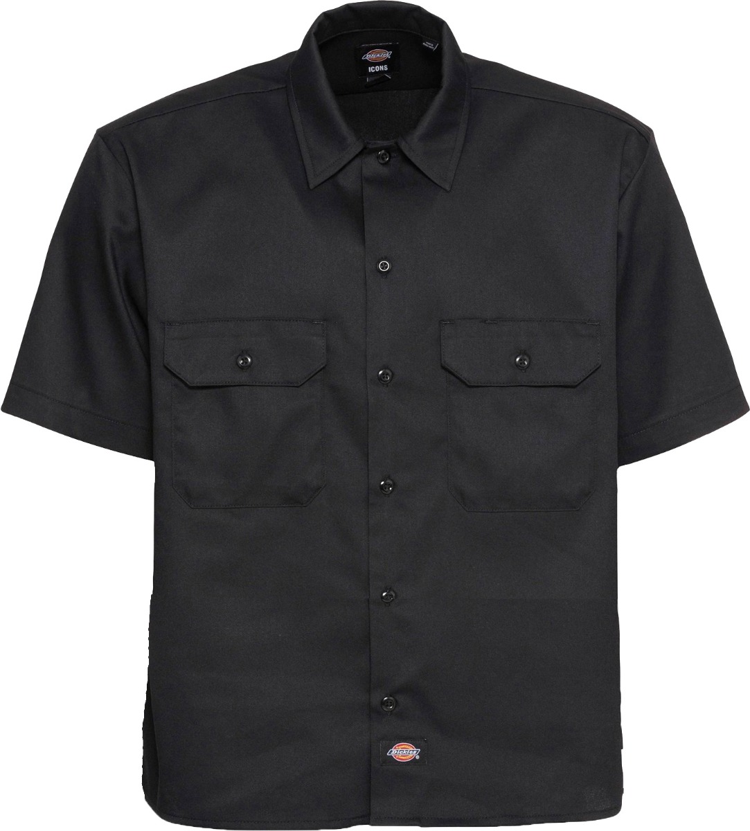 Chemise en coton - 247 Gd Work Shirt SS Black en Coton - Taille L - Noir