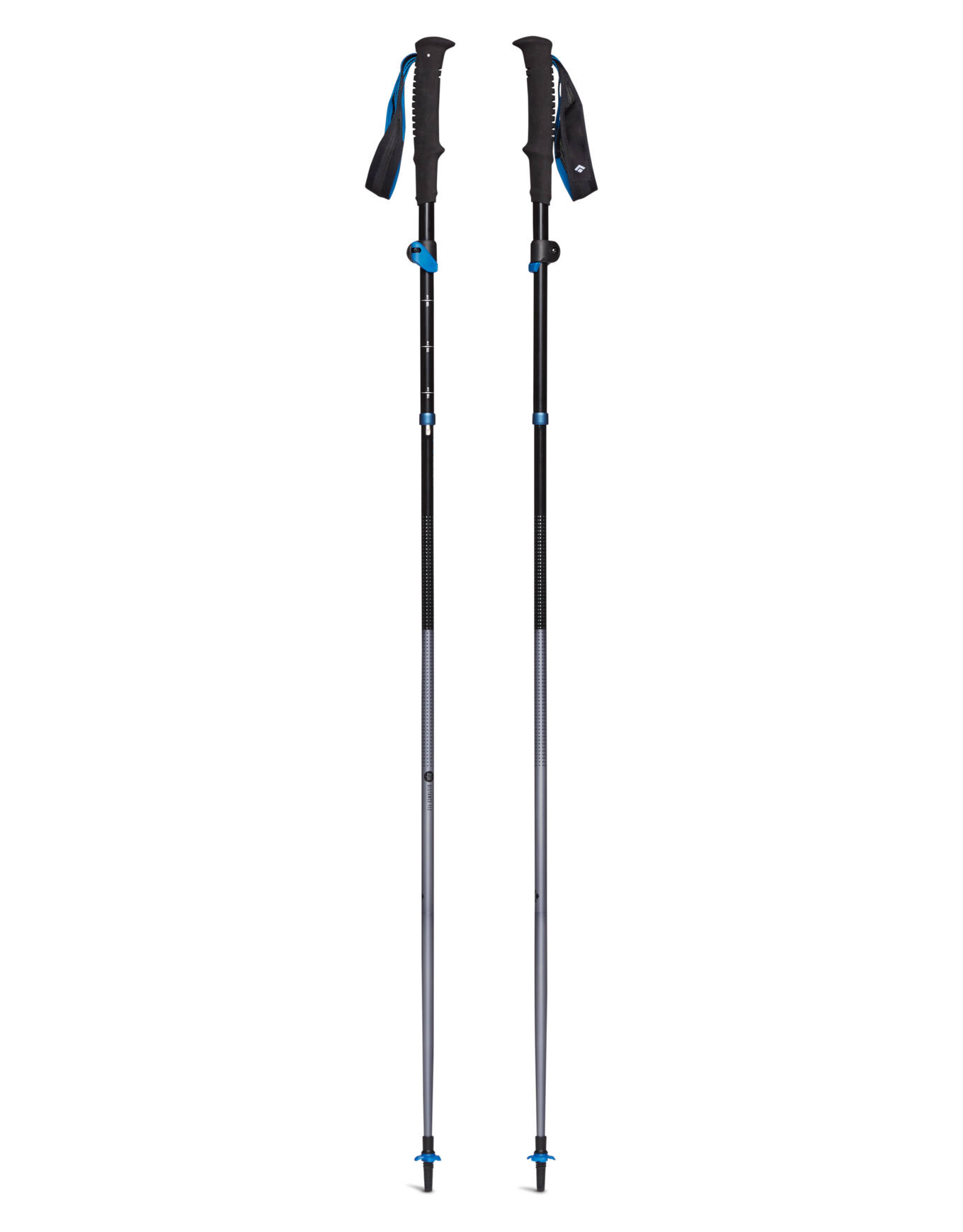 Bâtons ultra-compressibles de trail - Distance Flz Pewter en Nylon - Taille 140 cm - Gris