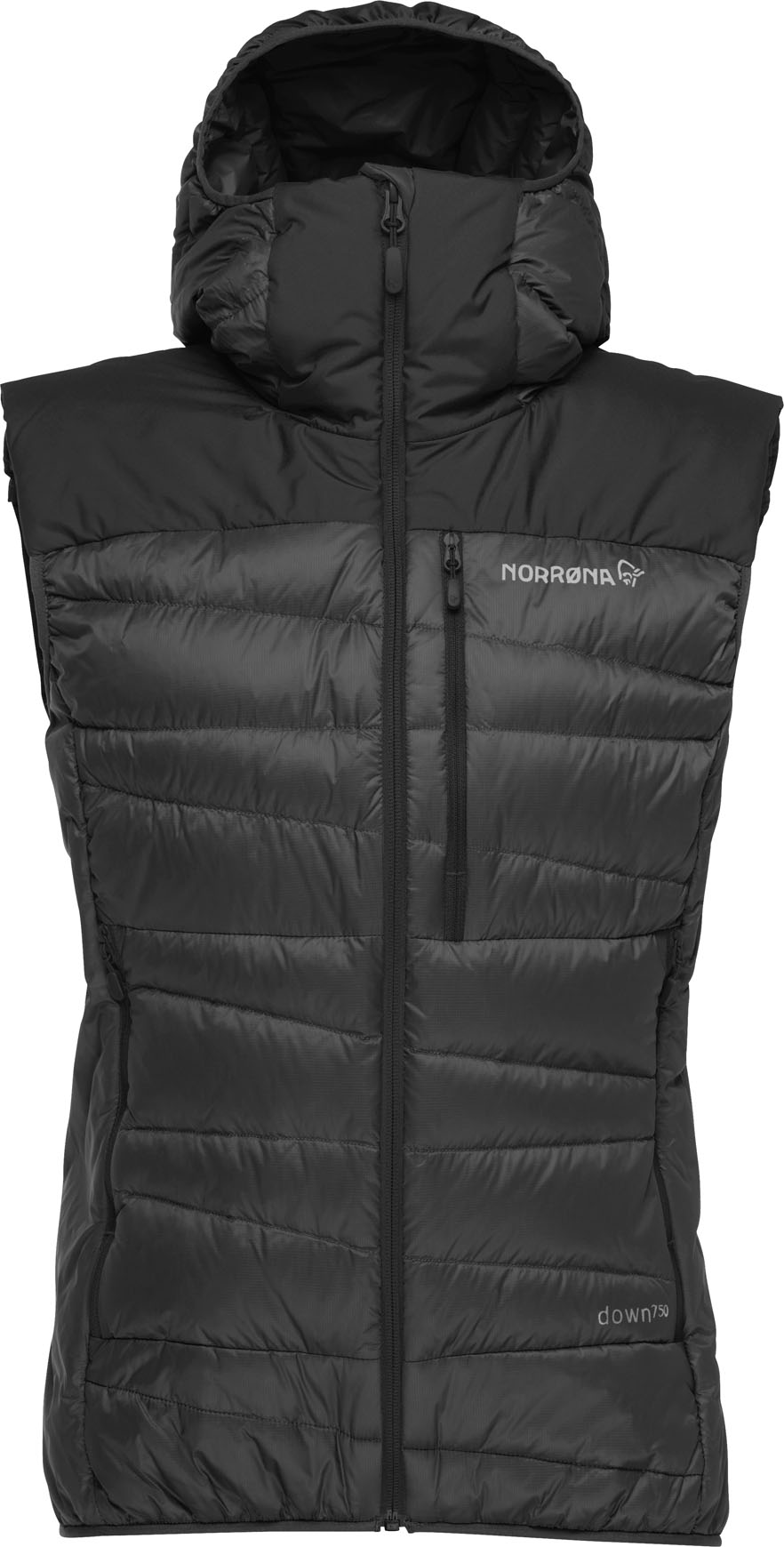 Norrona - Doudoune en duvet d'oie - Falketind Down750 Vest W Caviar Black en Tissu Technique - Taille M - Noir