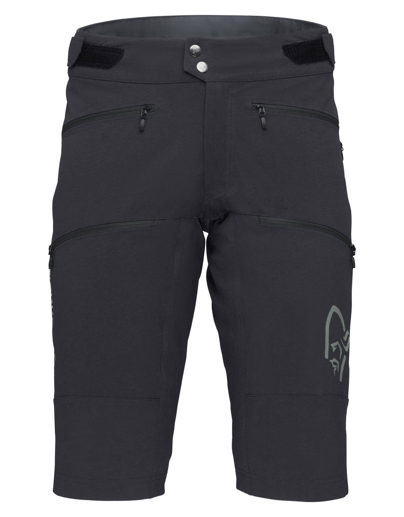 Norrona - Short de VTT ultra-résistant - Fjora Flex1 Heavy Duty Shorts M Caviar en Nylon - Taille S - Noir